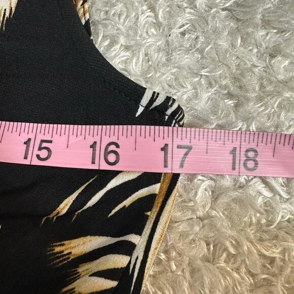 Mango MNG Black Tan Jumpsuit Sz S - Picture 7 of 8